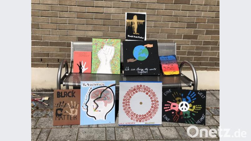 Das Kunstprojekt in der Mittelschule Waldsassen. Bild: Mittelschule Waldsassen/exb