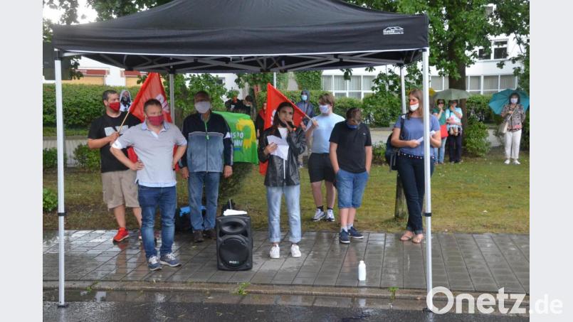 Demo für die Pressefreiheit in Weiden. Bild: Kunz
