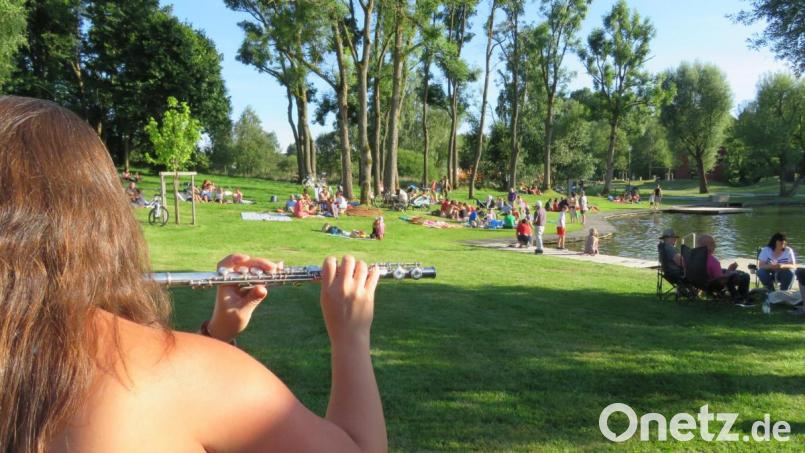 Ein Picknick mit Musik bot das Centrum Bavaria Bohemia im Moorbad von Schönsee und hatte dabei das Wetter auf seiner Seite. Bild: Gerhard Goetz