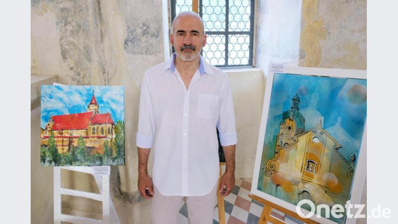 Die ortsbildprägenden Kirchen in der Stadt Eschenbach gehöen zu den Kunstwerken, die Johannes Janner geschaffen hat. Bild: do