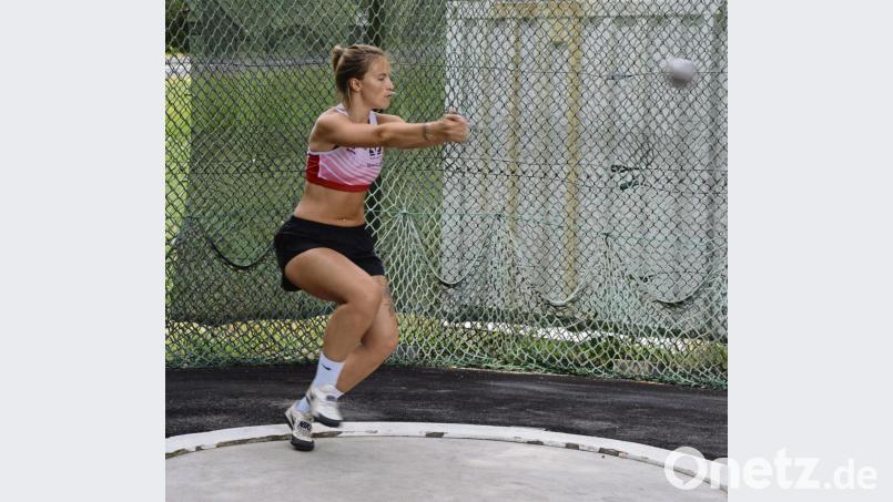 Die 20-jährige Nancy Randig (SWC Regensburg) siegte bei den Frauen im Hammerwerfen. Bild: jr