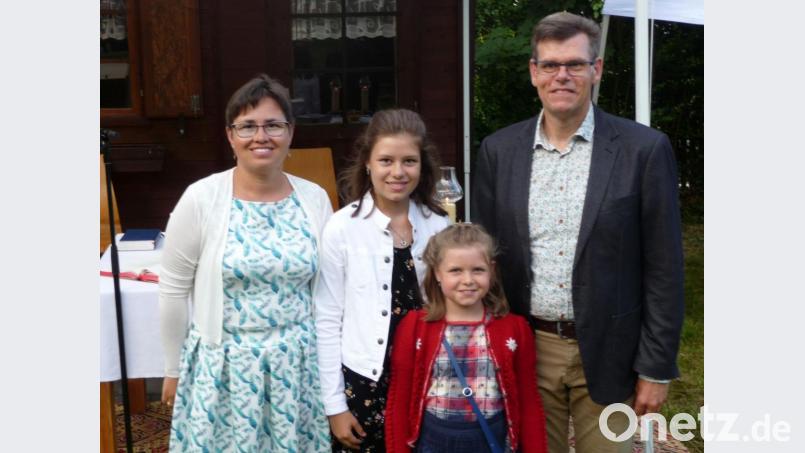 Die Familie mit Ehefrau Martina sowie den beiden Töchtern Veronika und Magdalena waren für Martin Melchner in seinem langjährigen Wirken in der Pfarrei Herz-Jesu eine große Stütze. Bild: bba