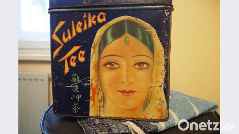 Verlockung in der Dose: Suleika wirbt für Tee. Bild: bl