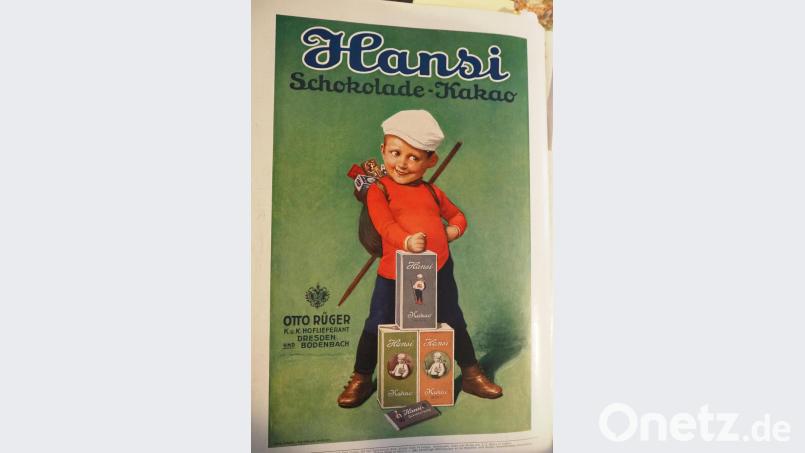 Ein Hingucker ist diese Werbung für Schokolade und Kakao. Bild: bl