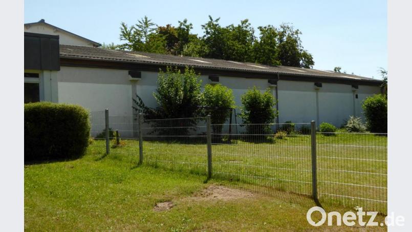 Die alte Kegelbahn, die durch den Neubau der Kinderkrippe abgerissen wird Bild: fsb