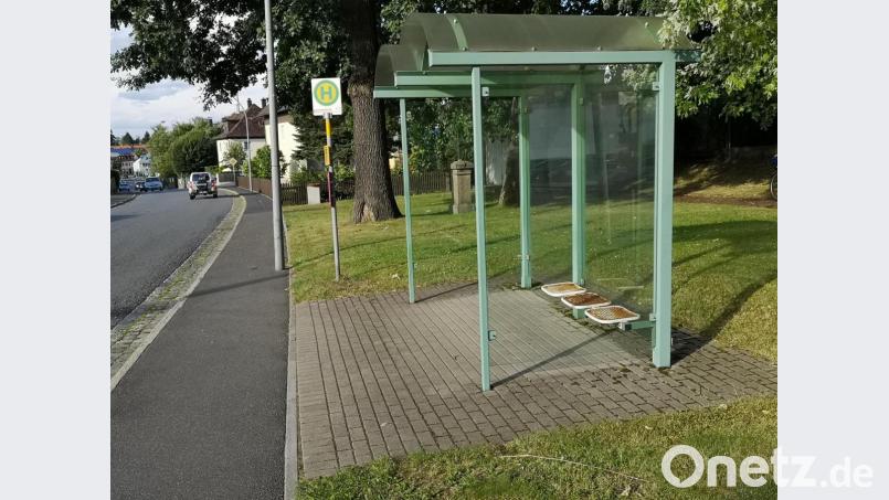 Bemängelt wurde in der jüngsten Sitzung des Stadtrats unter anderem der Zustand des Bushäuschens an der Wiesauer Straße. Bild: lnz