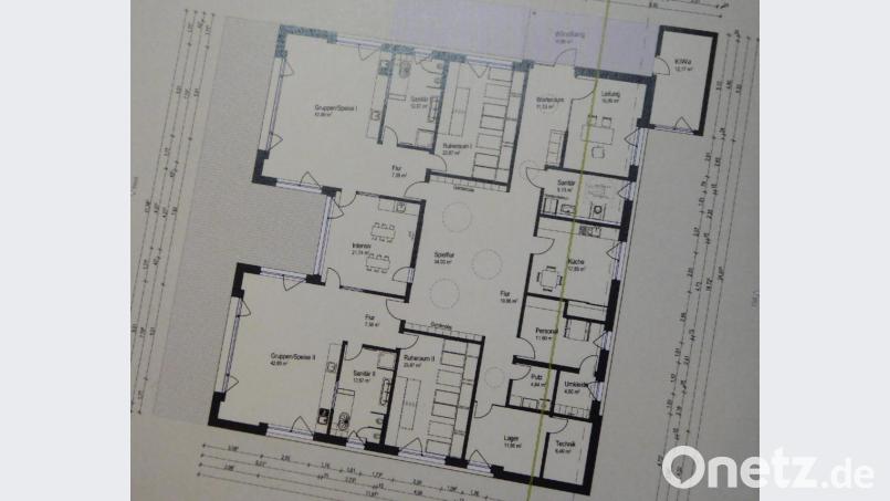Grundriss der neuen Kinderkrippe. Repro: fsb
