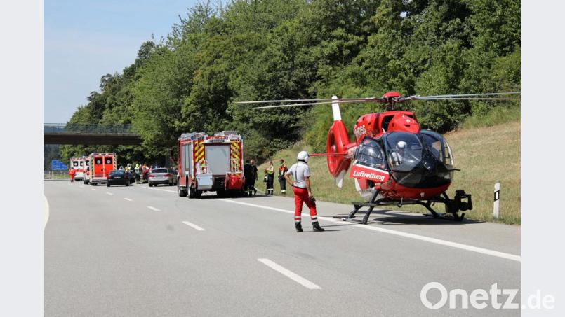 Auf der A3 ereignete sich ein Unfall mit sieben Verletzten. Im Stau, den der Unfall verursachte, gab es einen weiteren Zusammenstoß. Bild: Alexander Auer
