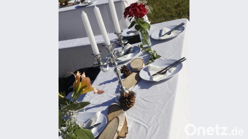 Ein wichtiges Merkmal eines White Diner ist ein festlich gedeckter Tisch. Bild: mfh