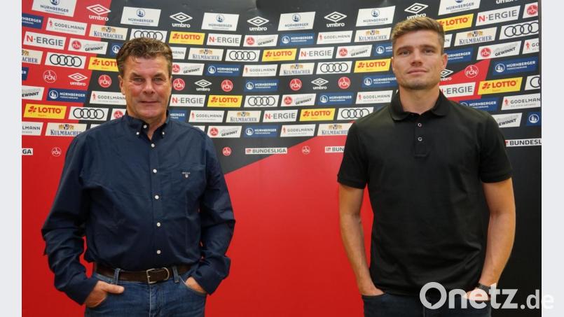 Das neue Führungsduo des 1. FC Nürnberg: Sportvorstand Dieter Hecking (links) und Trainer Robert Klauß. Bild: 1. FC Nürnberg/exb