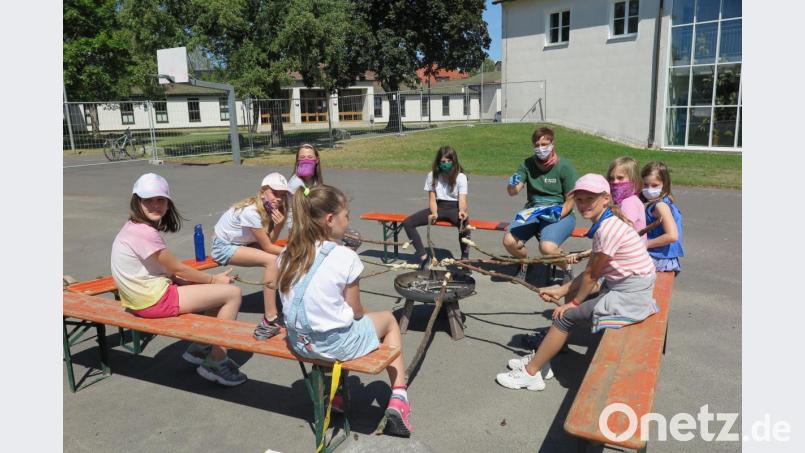 Die „Girls&#039; Week“ von Learning Campus auf dem Gelände der Grundschule Kemnath kam gut an. Bild: jzk