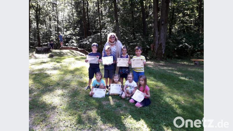 Die Kinder haben das Musikschulprogramm "Tina &amp; Tobi" absolviert. Bild: Brigitte Kreuzer/exb