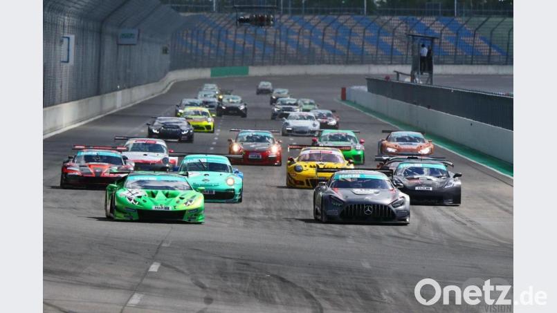 Start am Lausitzring - und ganz vorne rechts der Mercedes von Dominik Schraml und Mario Hirsch.. Bild: co_mediavision