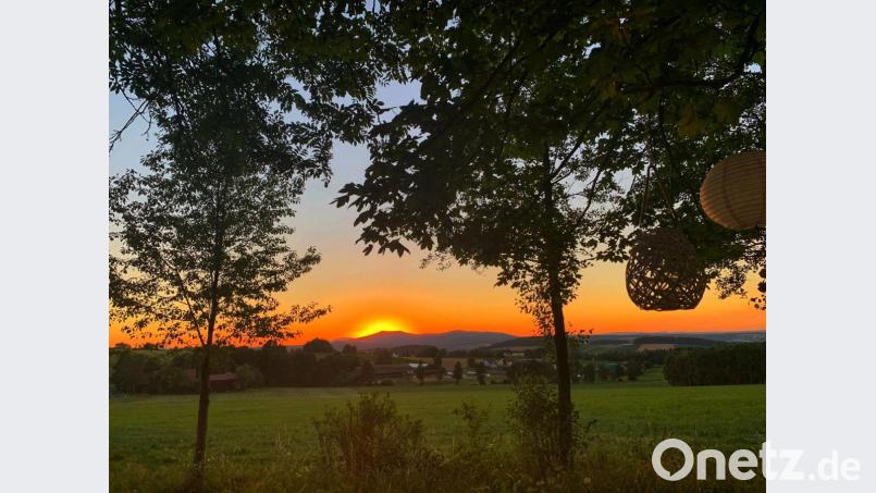 Dieses Bild hat Reinhold Kellner im Waldershofer Ortsteil Schafbruck von der „Bruni-Ranch“ aus aufgenommen Bild: Reinhold Kellner(exb