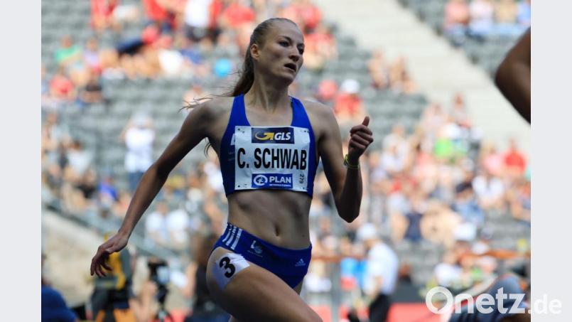 Corinna Schwab gewann die deutsche Meisterschaft über 400 Meter in starken 51,72 Sekunden. Archivbild: &quot;Kiefner Sportfoto, Theo Kiefner, Winklerstrasse33, 90763 Fuerth, Theo Kiefner