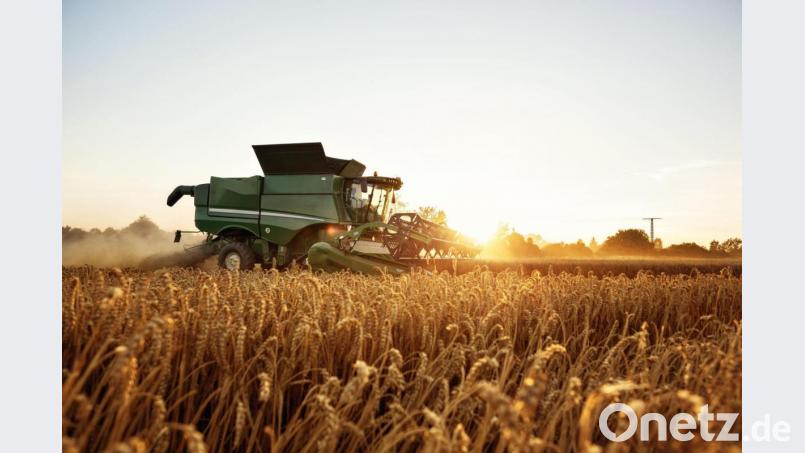 Wegen der heißen Temperaturen geriet ein Mähdrescher in Winklarn in Brand. Der Landwirt löschte das Feuer mit einer ungewöhnlichen Flüssigkeit. Symbolbild: Rene Schmidt/dpa