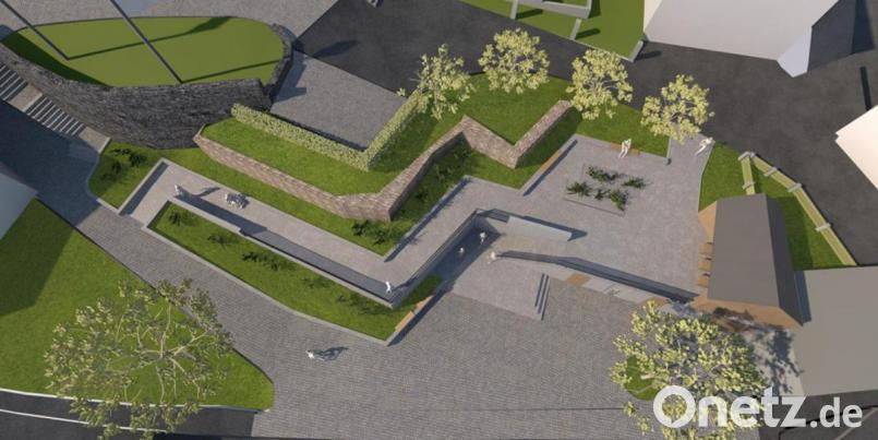 Der Entwurf des Architekturbüros Kuchenreuther für die Neugestaltung des Marktplatzes. Bild: soj