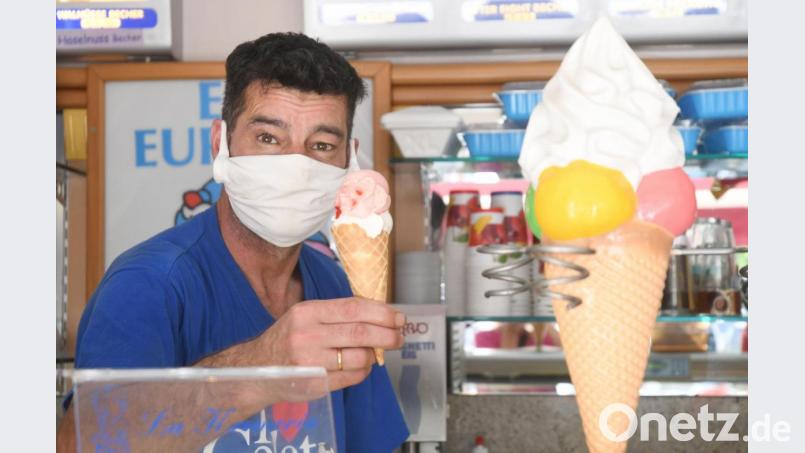 Nächster Halt der Eis-Tournee am Dienstag, 11. August: Eis Europa in Eschenbach. Bild: Gabi Schönberger