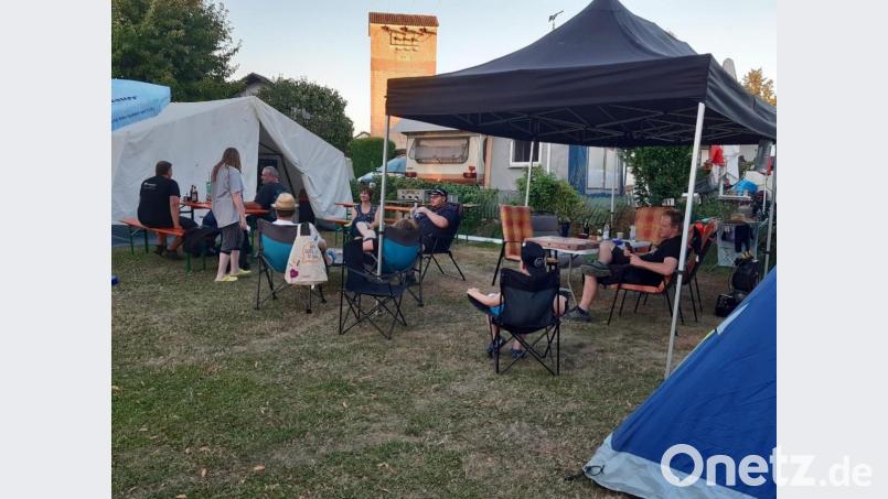 Im Zeltlager machten es sich die Campingfreunde Ebnath so richtig gemütlich. Bild: soj