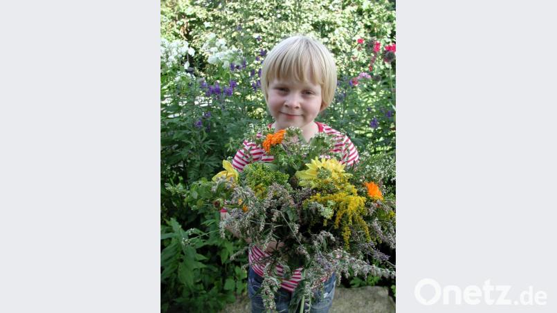Sträuße mit ausgewählten Kräutern und Blumen. Archivbild: gis