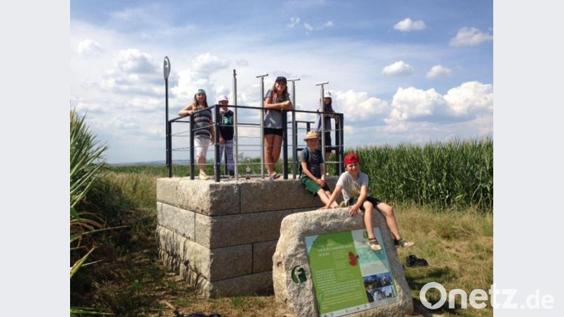 Viel Spaß hatten die Kids auf dem Findlingsweg. Bild: stn