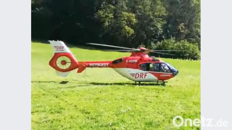 Ein Rettungshubschrauber brachte den Verletzten ins Krankenhaus. Archivbild: Maximilian Knab/exb