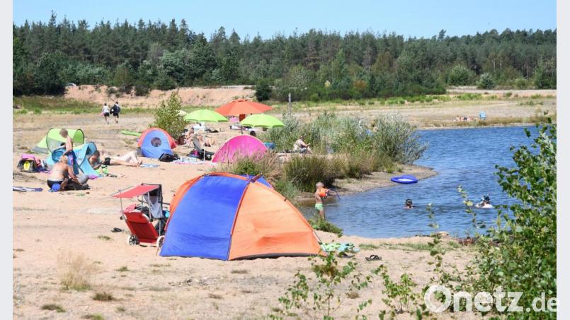 Gerade an heißen Sommertagen ist am Dießfurter Freizeitsee viel los. Bild: Gabi Schönberger