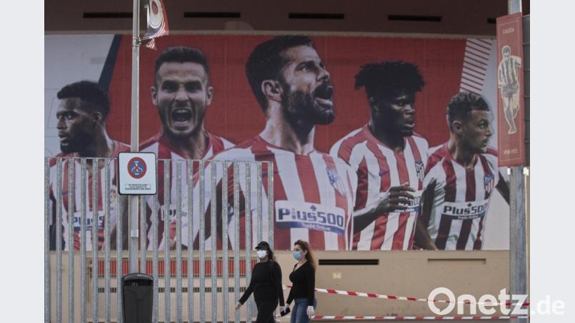 Positive Corona-Fälle bei Atlético Madrid: Kurz vor dem Viertelfinale der Champions League sorgten zwei Corona-Fälle bei Leipzigs Gegner für große Unruhe. Bild: Paul White/dpa
