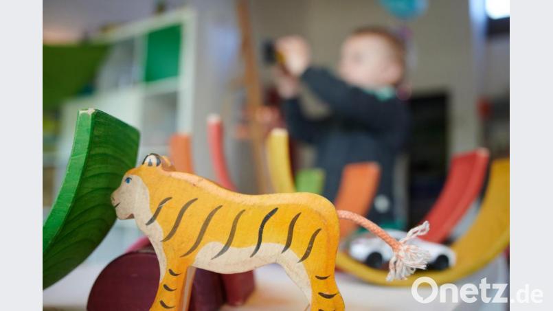 Laut einer Studie hinken Bayerns Kitas im bundesweiten Vergleich hinterher. Bild: Bernd Thissen/dpa