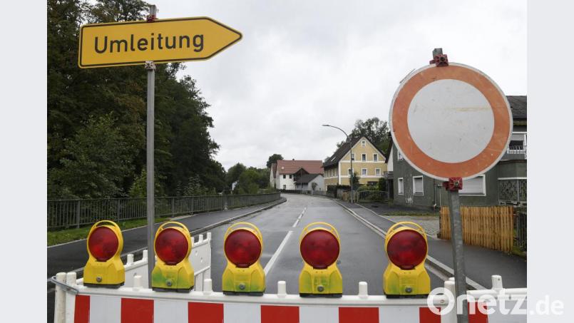 Die Vilstalstraße in Theuern ist noch bis zum 30. Oktober gesperrt. Bild: Petra Hartl