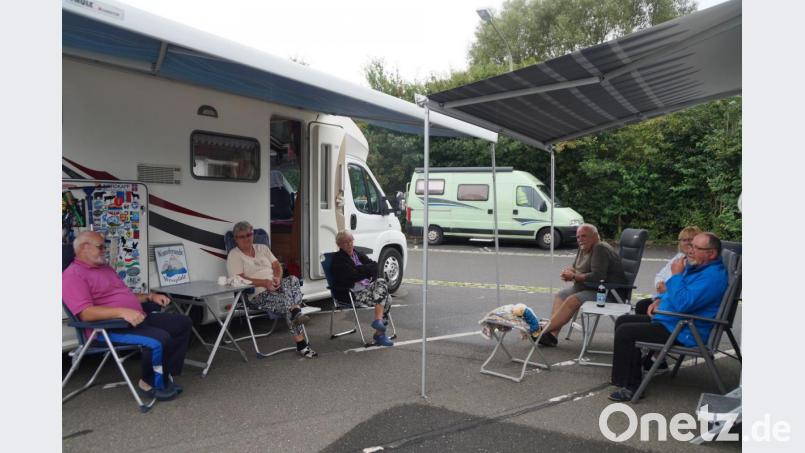 Auch wenn das Wetter gerade nicht mitspielte, verbrachten die &quot;Womofreunde Westpfalz&quot; schöne Tage in der Gemeinschaft mit Gleichgesinnten. Bild: wel