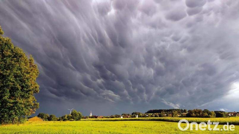 Landschaft bei Kemnath am Buchberg nach einem Gewitterschauer. Bild: Lucas Reindl