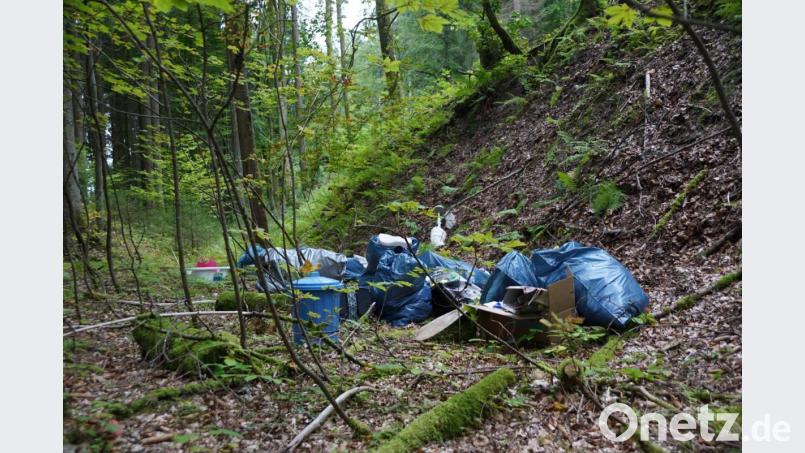 Illegale Müllentsorgung bei Immenreuth. Bild: bkr