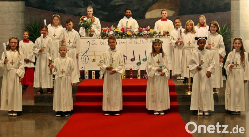 Aufgrund der Coranapandemie fand die Erstkommunion in Pirk erst vergangenes Wochenende statt. Bild: zer