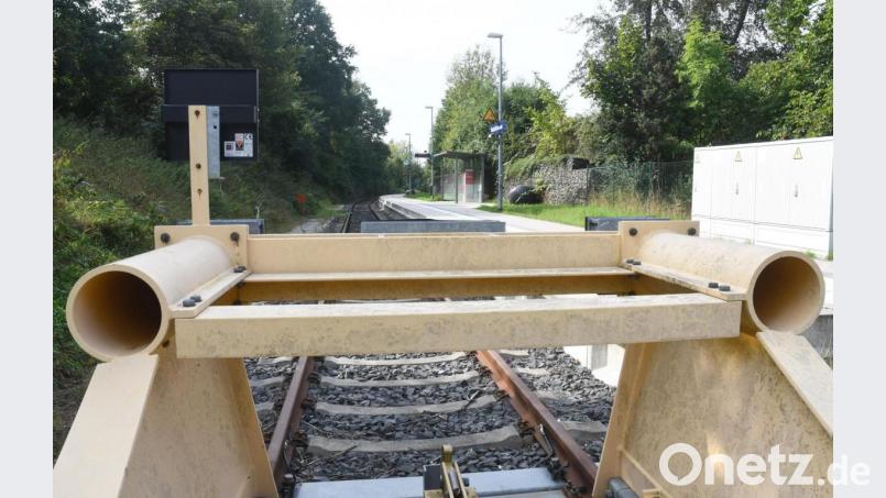 Der Bahnhaltepunkt St. Felix bleibt eine Endstation. Die Eisenbahngesellschaft sieht keine Chance, Neustadt zu einem Durchgangsbahnhof aufzuwerten. Bild: Gabi Schönberger