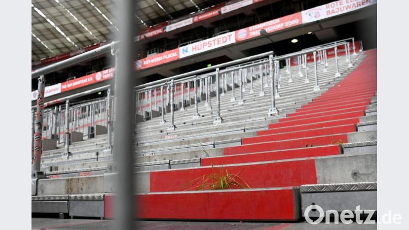 Ein Blick auf die leere Tribüne vor Spielbeginn. Foto: Sven Hoppe/dpa-Pool/dpa/Archivbild Bild: Sven Hoppe