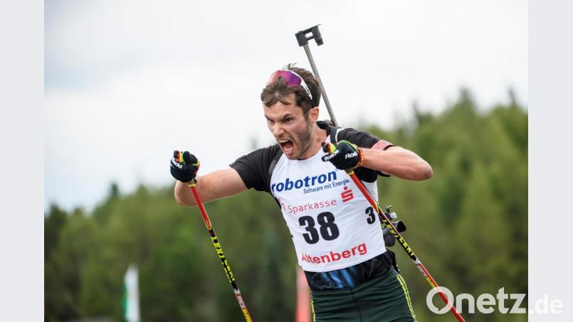 Voller Einsatz: Johannes Donhauser auf dem Weg zu seinem ersten deutschen Meistertitel. Bei den Titelkämpfen vor knapp zwei Wochen in Altenberg war der Raigeringer die große Überraschung. Bild: Kevin Voigt