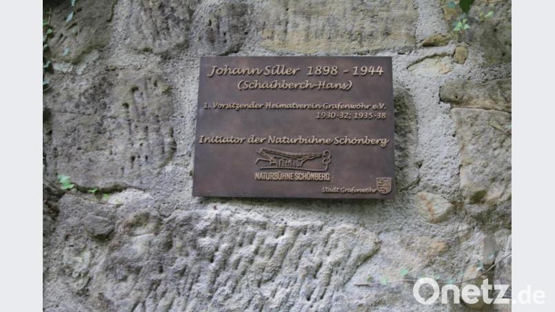 Die Verdienste von Johann Siller, genannt &quot;Schäiberch-Hans&quot;, sind unvergessen und prägen die Schönbergbühne. Bild: sne