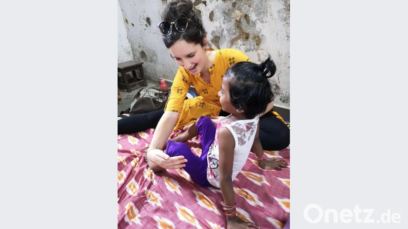 Ergotherapeutin Miriam Meindl aus Sulzbach-Rosenberg hat 2019 drei Wochen lang im indischen Mumbai gearbeitet. Bild: Gerda Krusche