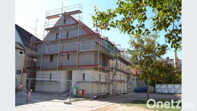 Der neue Pfarrhof der Stadtpfarrei St. Martin in Amberg nimmt Gestalt an. Bild: upl