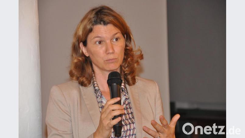 Bezirksvorsitzende Tanja Schweiger beleuchtete die Politik im Bezirkstag. Bild: ak