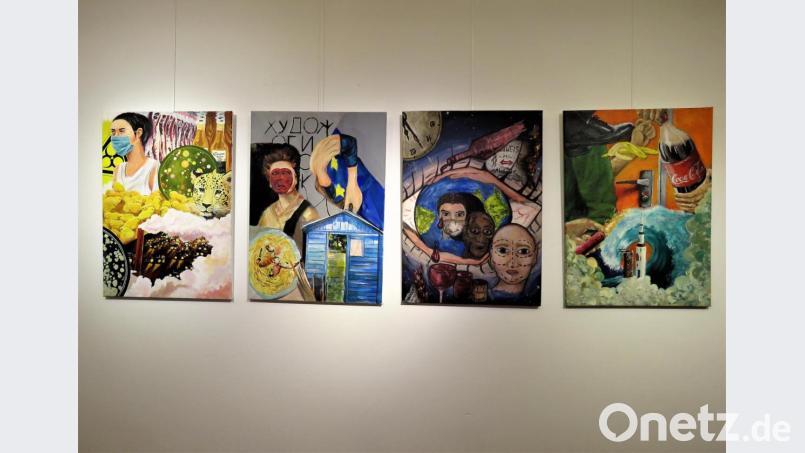 Die durchwegs eindrucksvollen Kollagen sind einen längeren Blick wert. Die Aussagekraft liegt in den Details. Bild: ubb