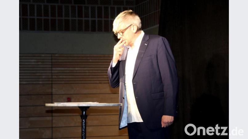 Der Kabarettist Mathias Tretter bei seinem „Futura“-Auftritt. Bild: fsb
