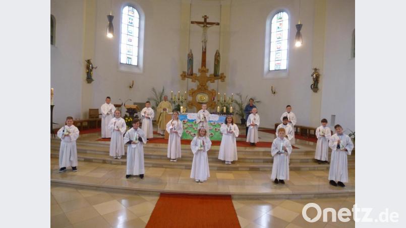 „Jesus, der gute Hirte“ war das Thema, das den Festgottesdienst zur Erstkommunion prägte. Bild: bk