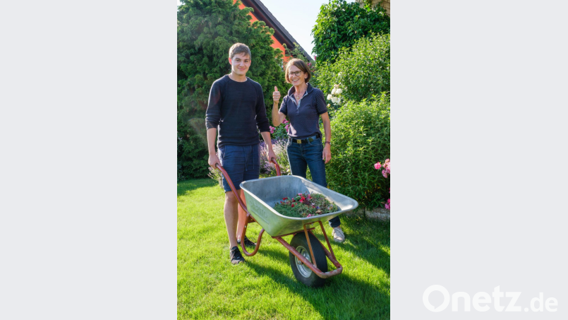 Hilfe im Garten ist sicherlich immer willkommen. Die Taschengeldbörse macht es möglich. Bild: Günter Scharl/exb