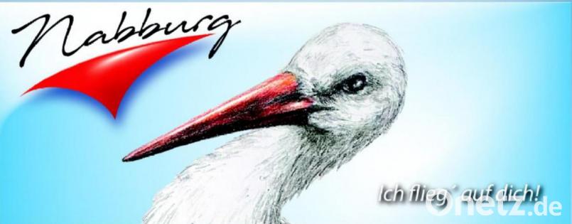 Nabburg wirbt mit dem Storch im Logo. Bild: aub