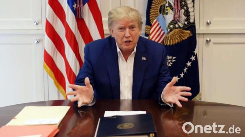 Das Standbild aus einem Twitter-Video zeigt den US-Präsidenten Donald Trump. Trump hat nach einer Corona-Infektion die zweite Nacht in Folge in einem Militärkrankenhaus verbracht. Bild: Donald J. Trump/TWITTERvia AAP/dpa