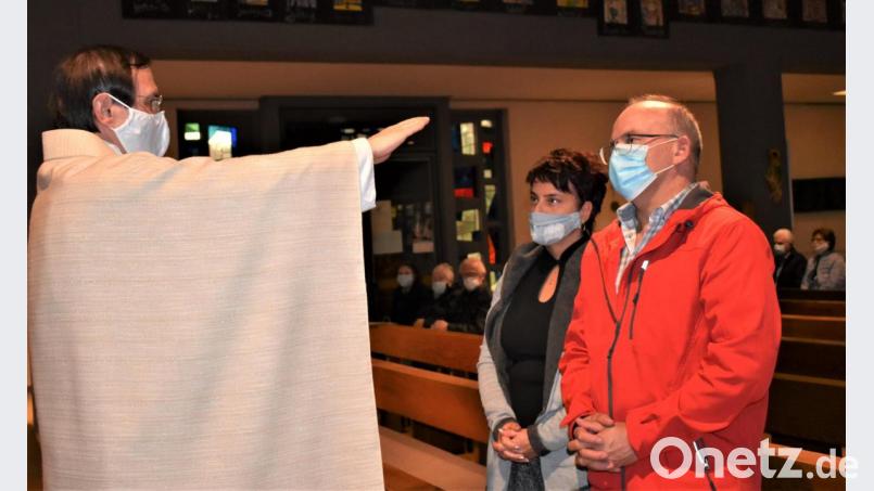 Dankgottesdienst für Ehejubilare in der Friedenskirche. Bild: rgr