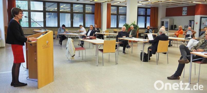 Die Vorsitzende des Fördervereins für Schwerkranke Waltraud Koller-Girke berichtet über die Arbeit des Vereins. Bild: Bühner