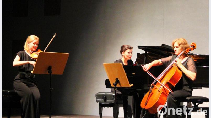 Die drei Damen des Boulanger-Trio sorgten für einen Galaabend klassischer Musik bei den Max-Reger-Tagen. Bild: stg